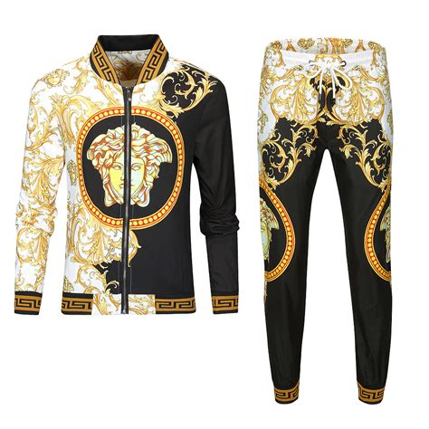 fake versace tracksuit mens|versace tracksuit men's sale.